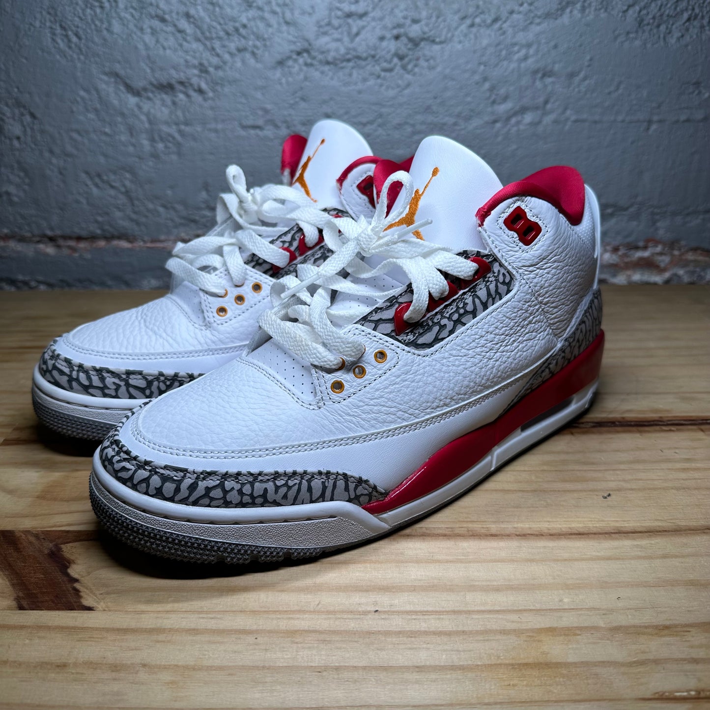 Jordan 3 Cardinal Red Used