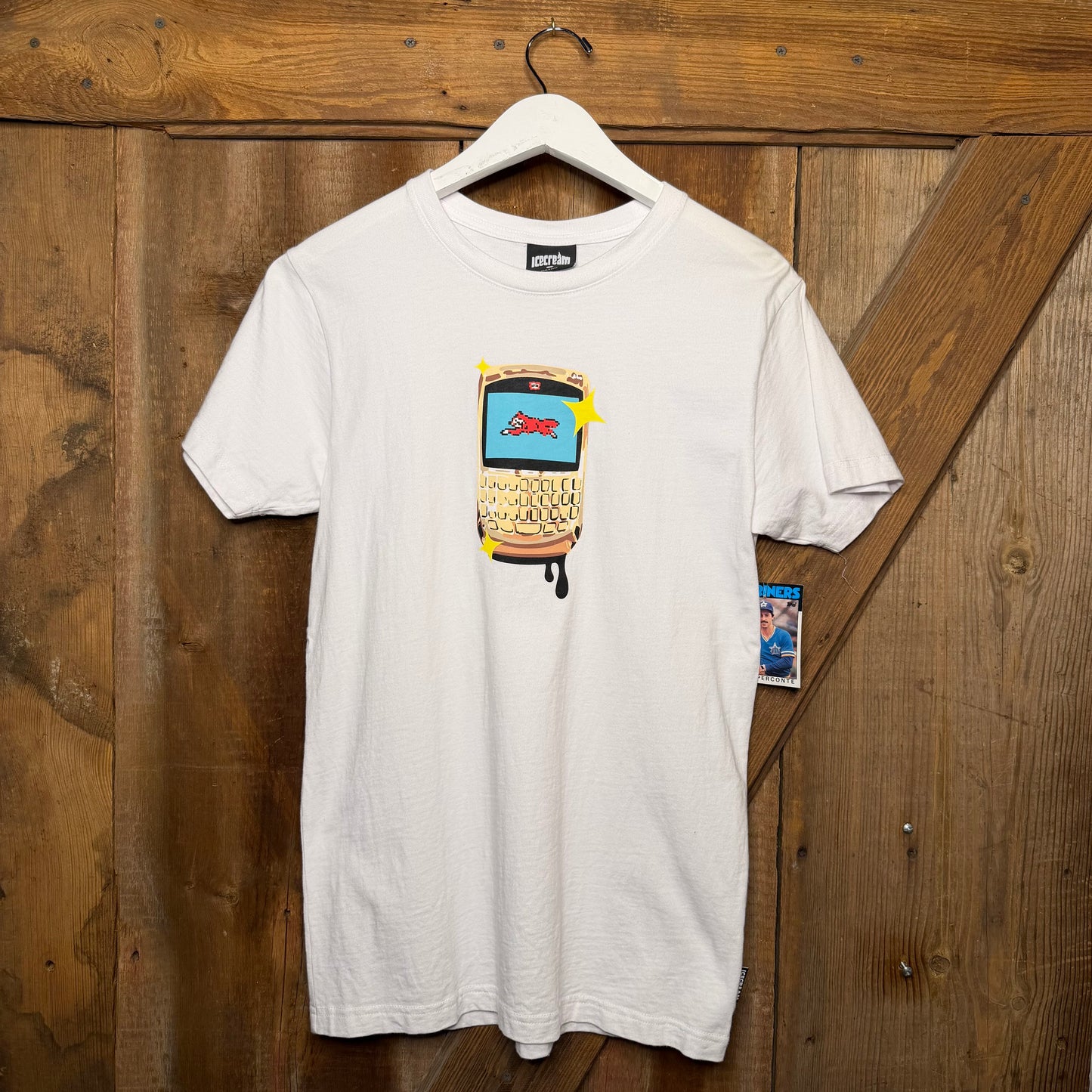 ICECREAM GOLD BLACKBERRY SS TEE WHITE S