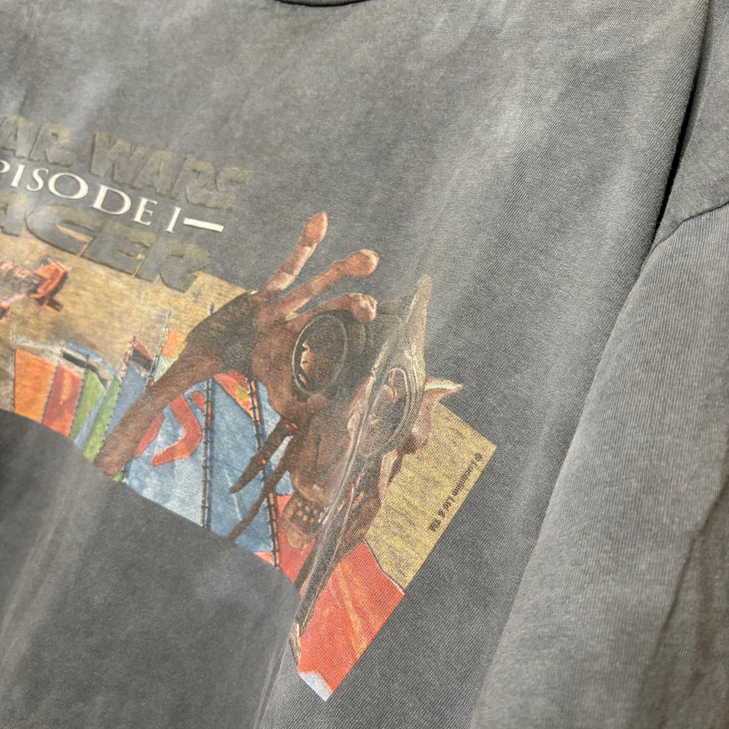 vtg Star Wars Episode 1 Dye Tee