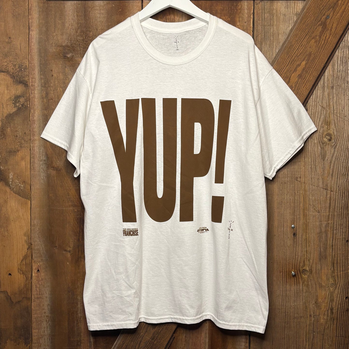 Travis Scott Yup White Tee