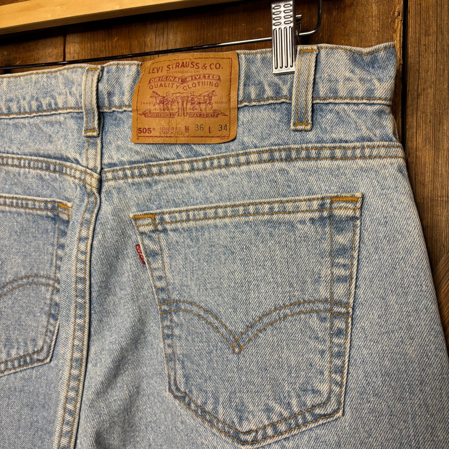 1996 Levi's 505 Stone Wash 33x34