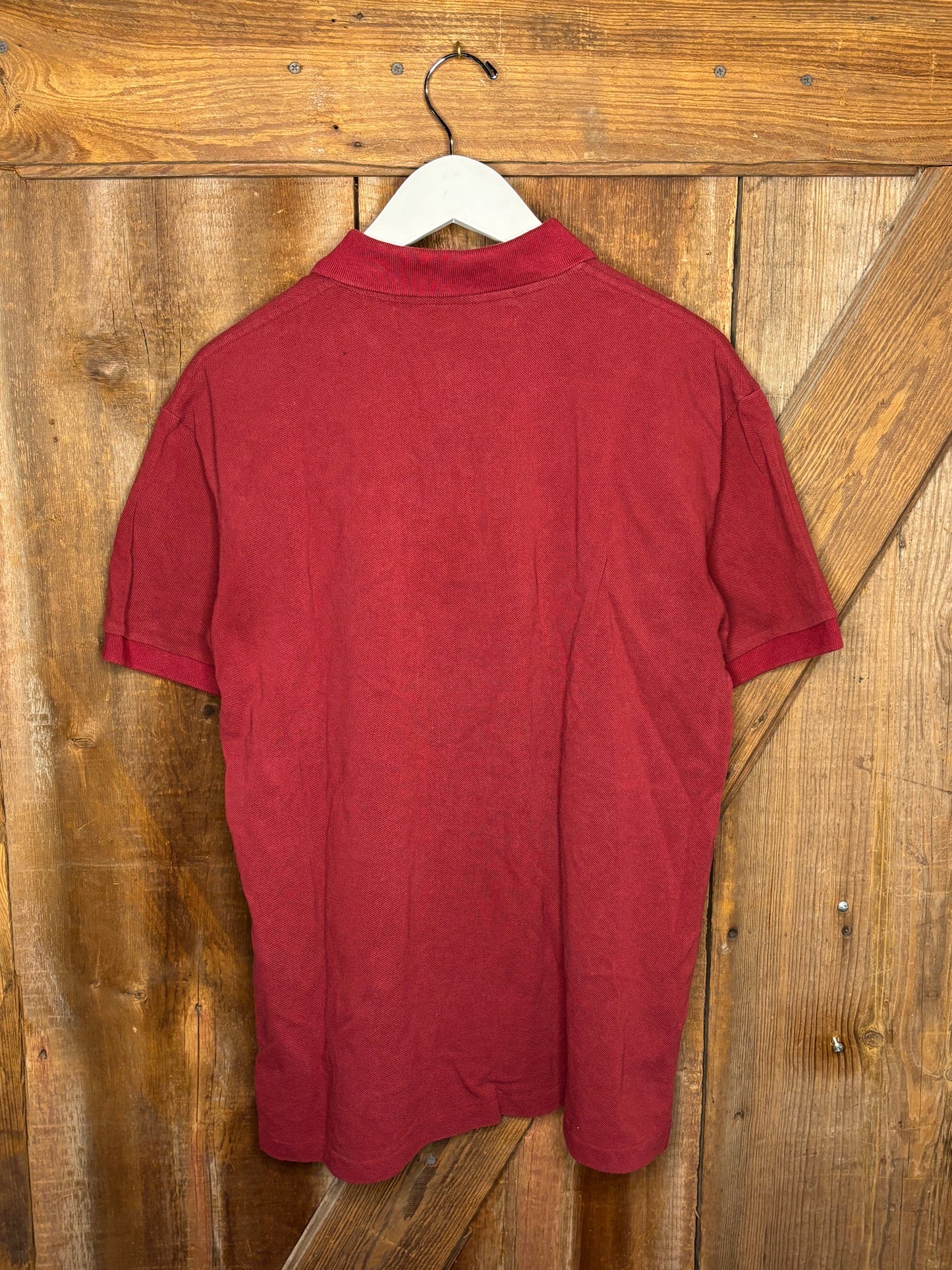 CDG Play Heart Polo Burgundy