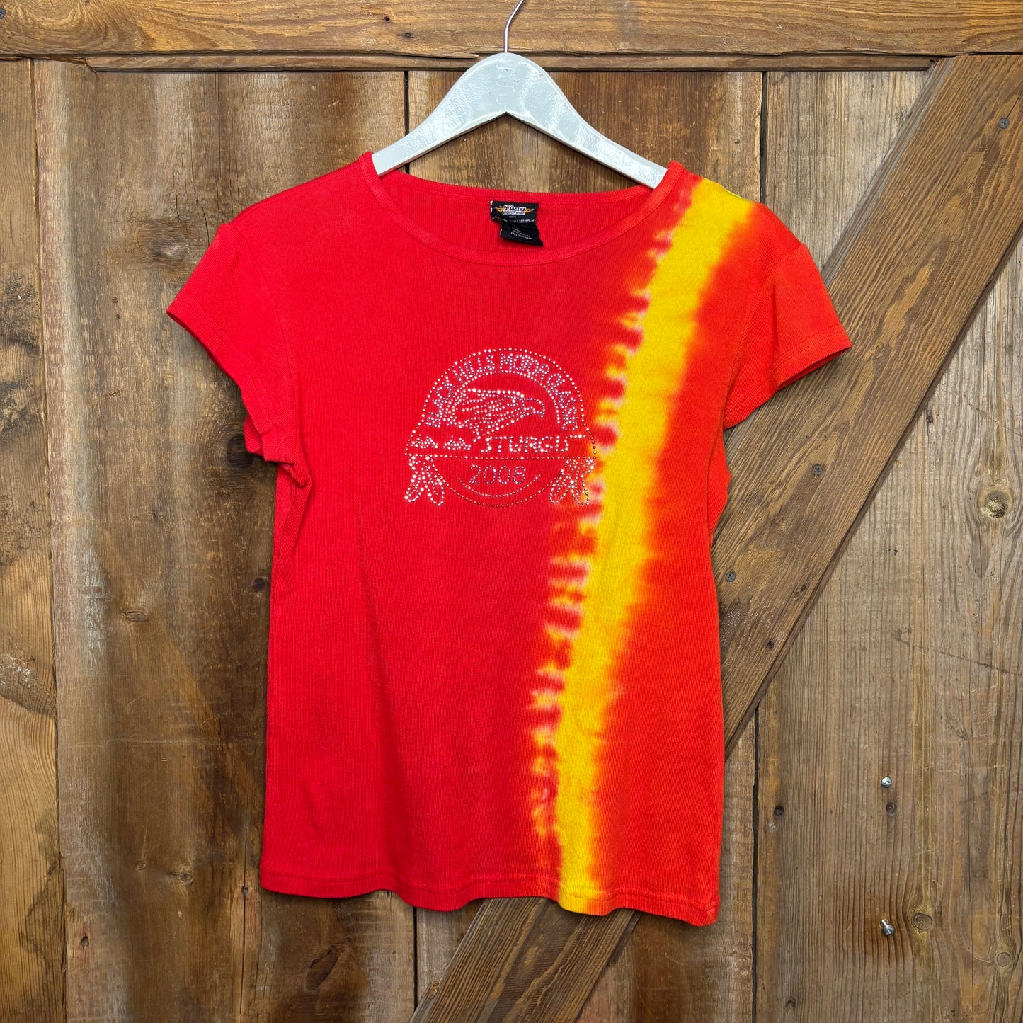 2006 Sturgis Rib Knit Tie Dye Rhinestone