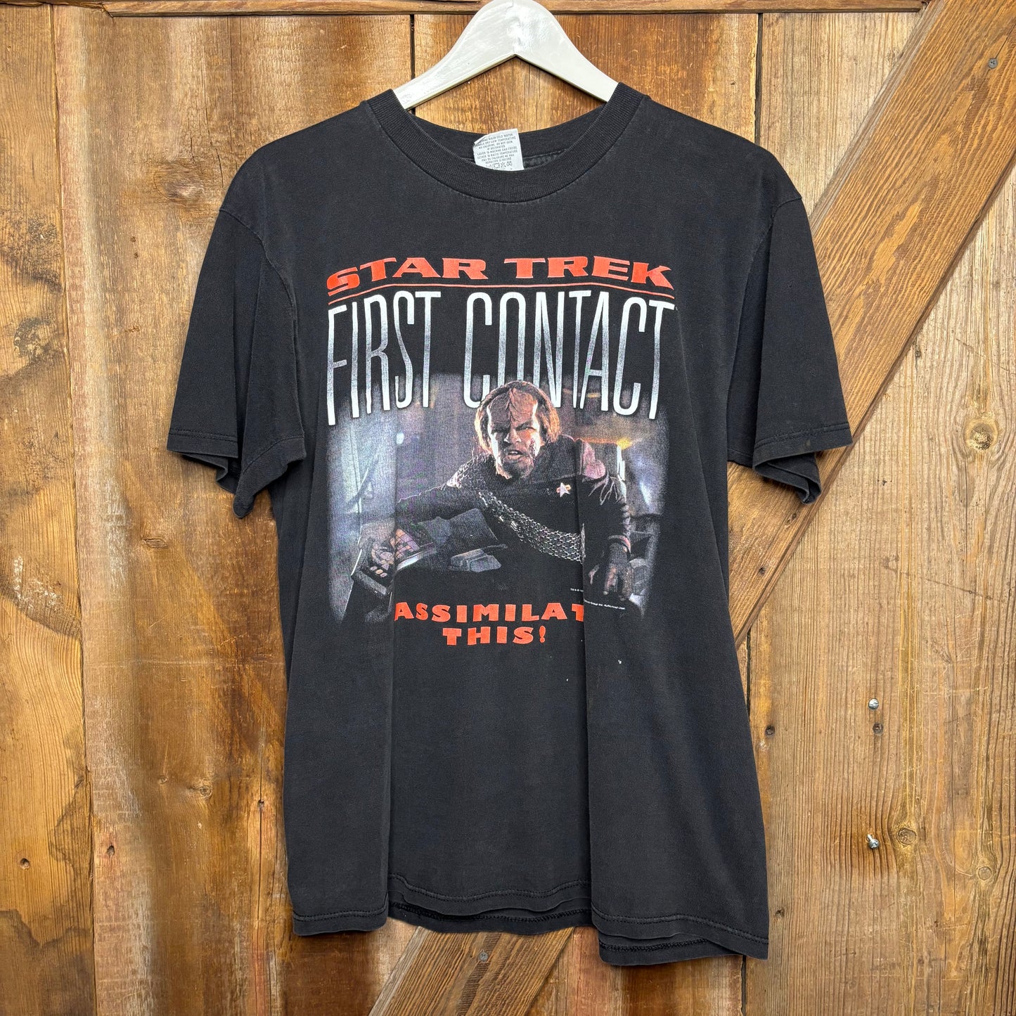 vtg 96' Star Trek First Contact Tee L