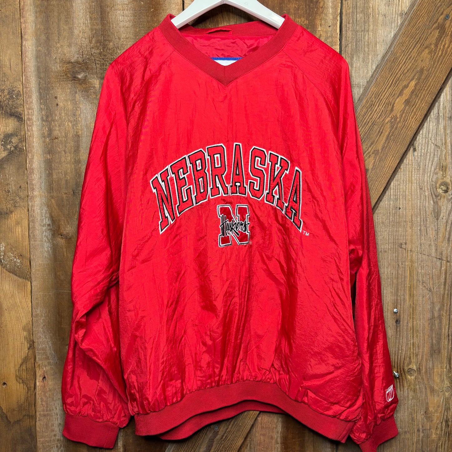 Nebraska Arch Logo V Neck Pullover