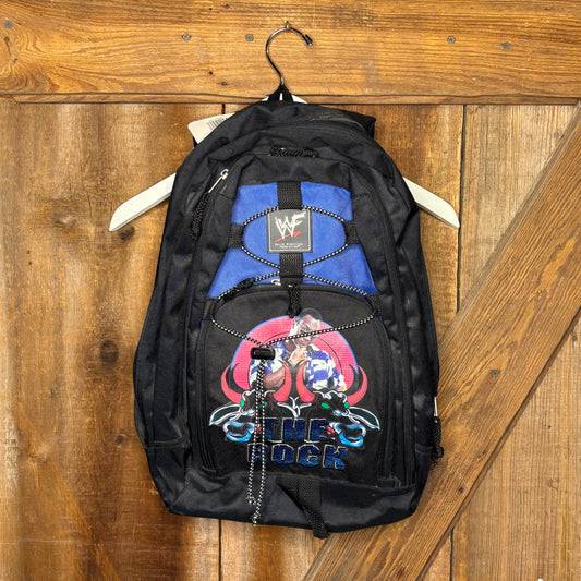 vtg WWF The Rock Backpack