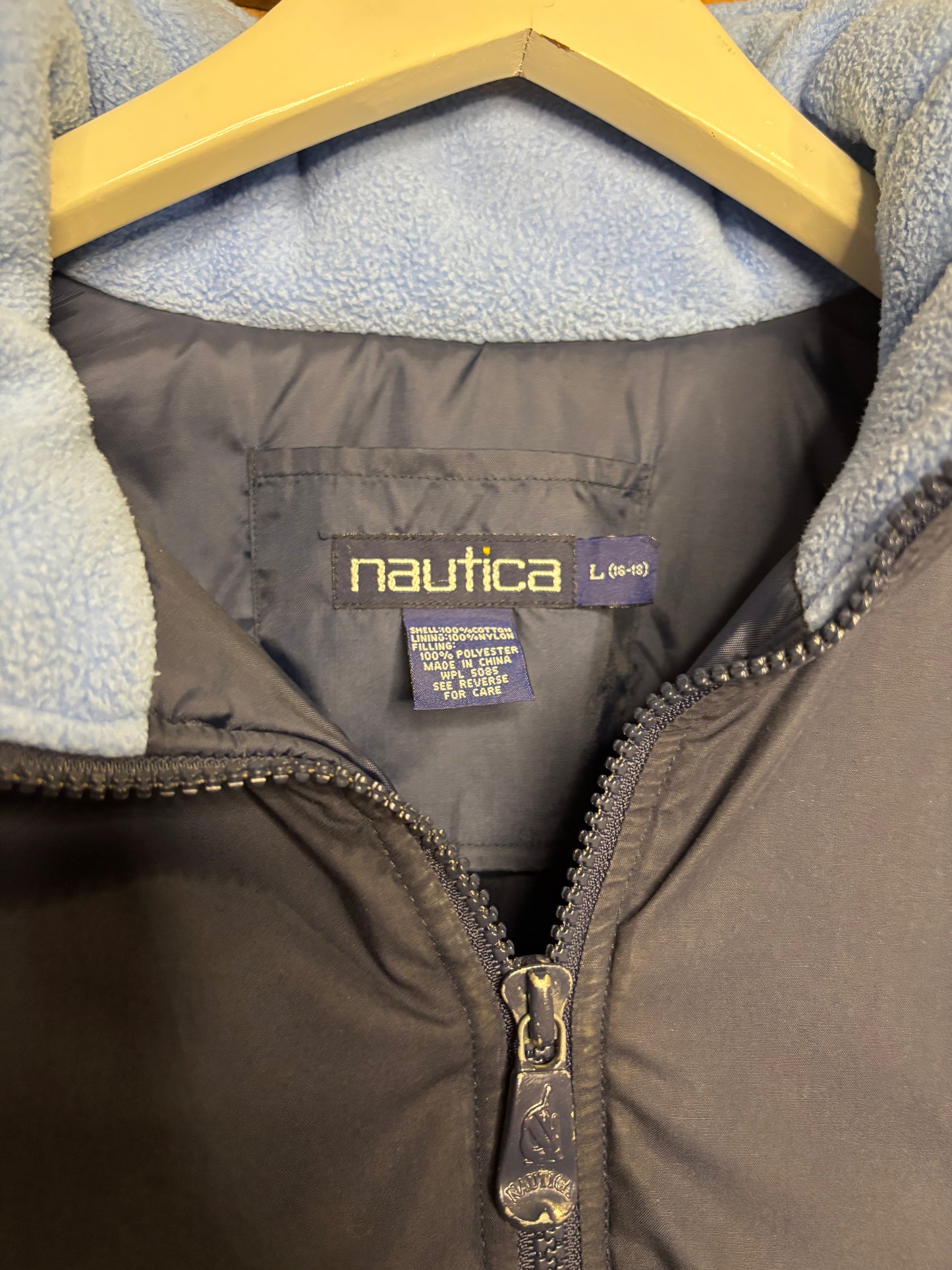 1990's Nautica Navy Puffer Oversized