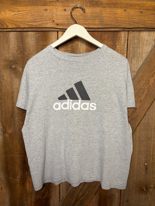 vtg Adidas Big Logo Grey M