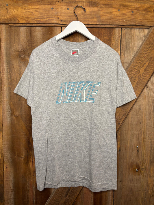 80's Nike Block Logo Grey S