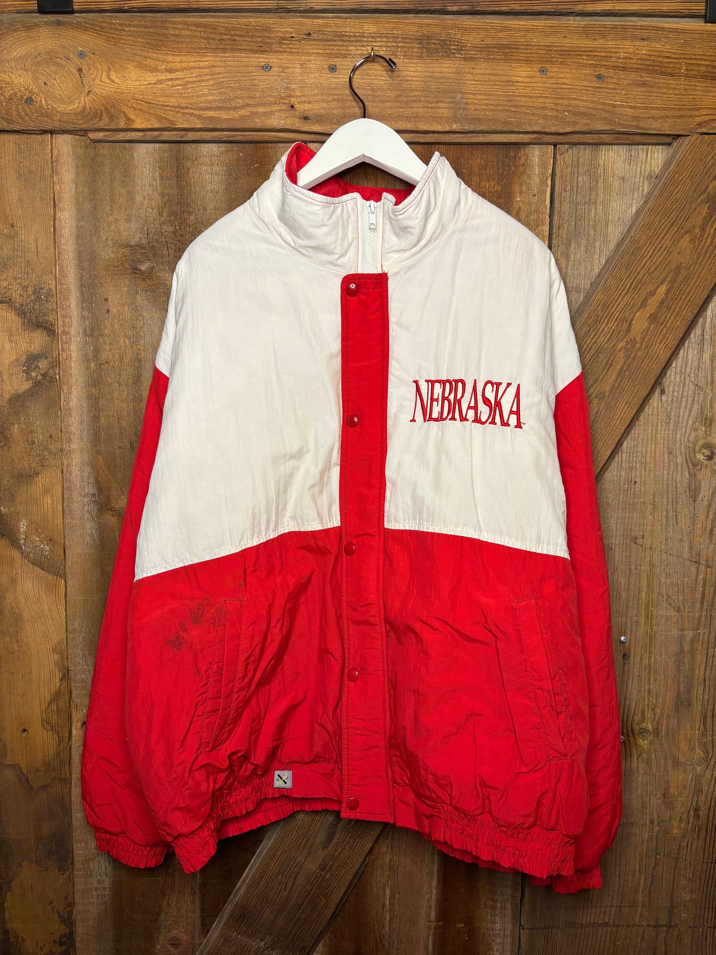 vtg Nebraska Puffer Coat