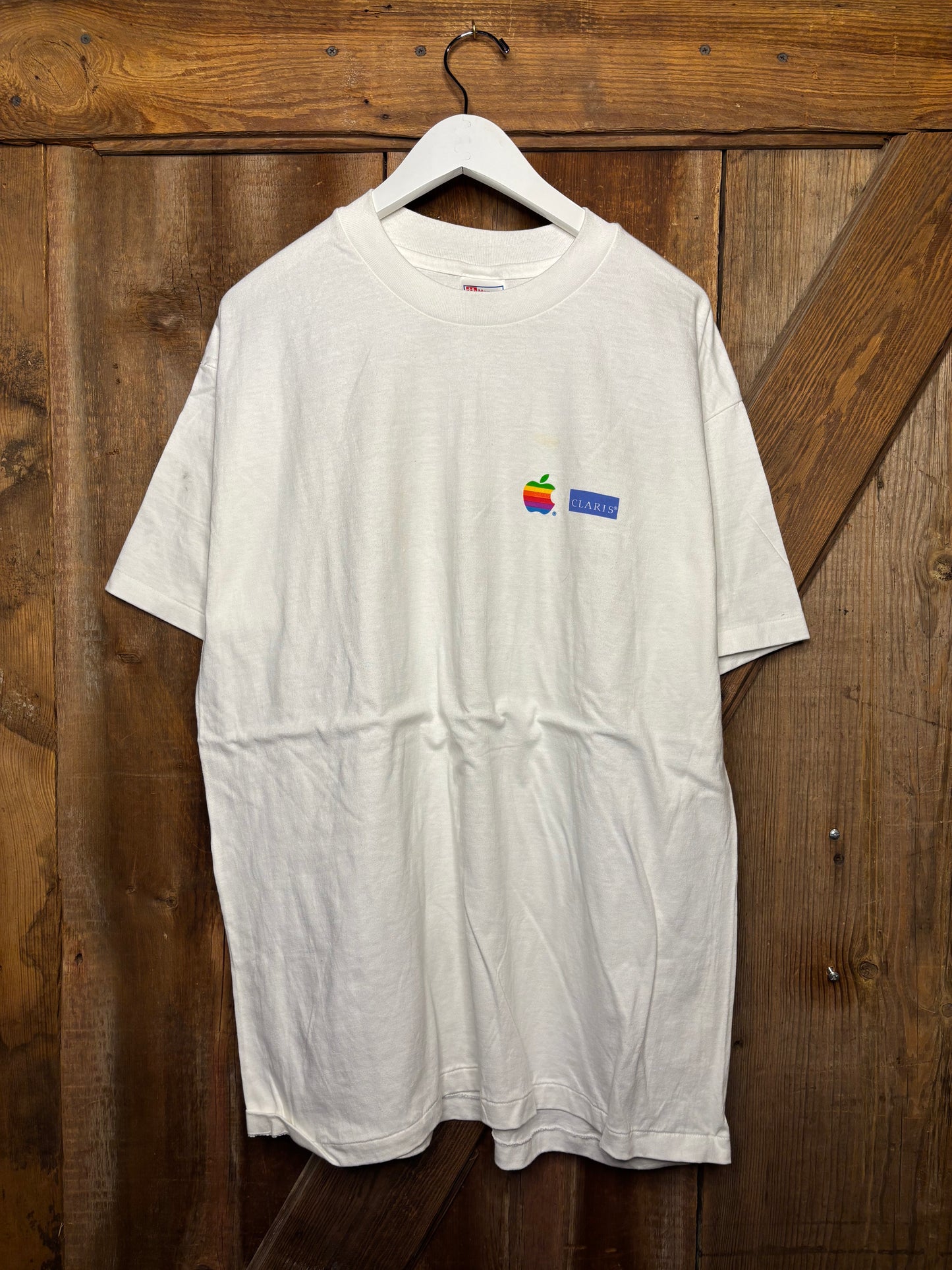 vtg Apple Claris Shirt XL