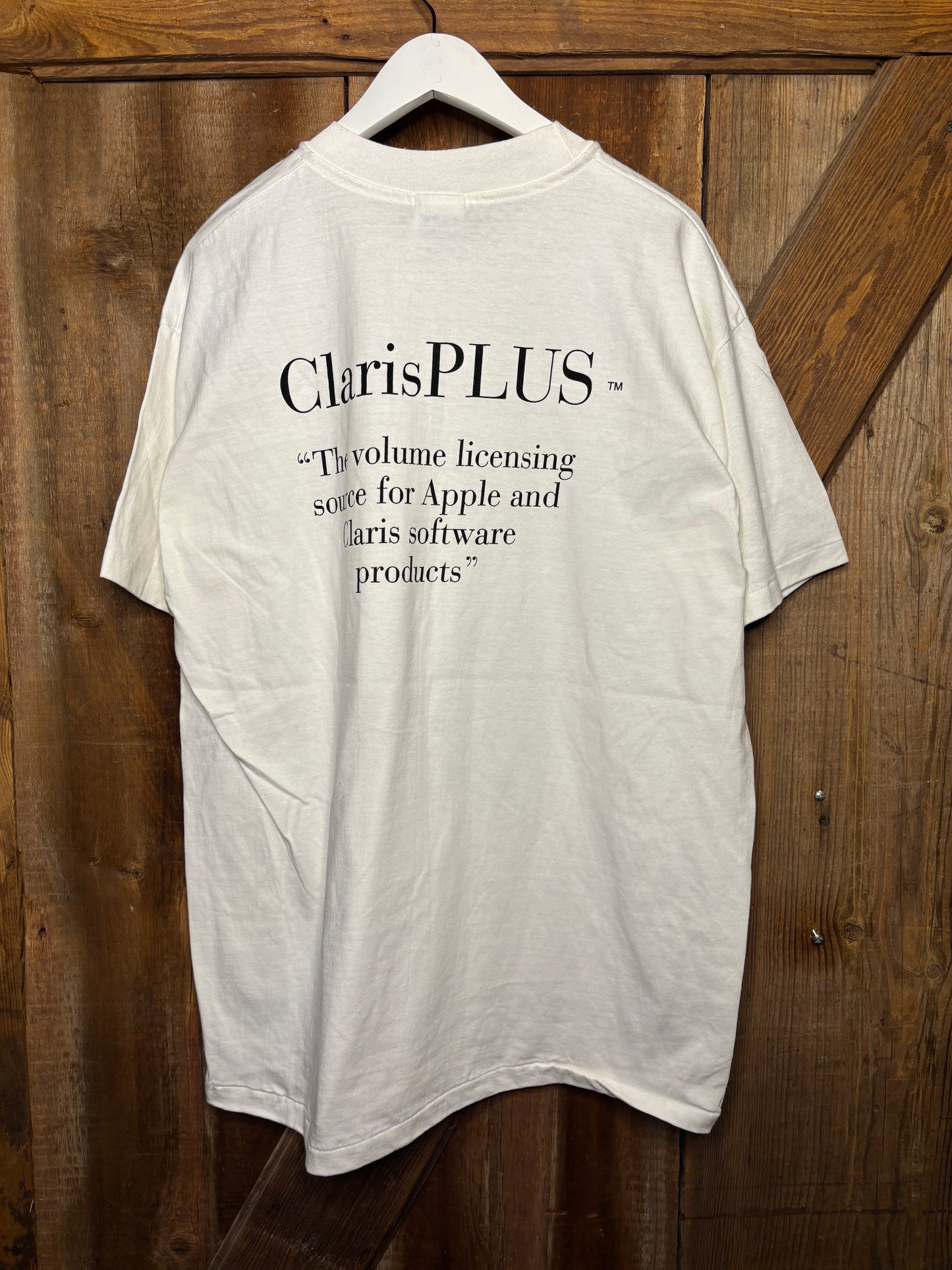 vtg Apple Claris Shirt XL