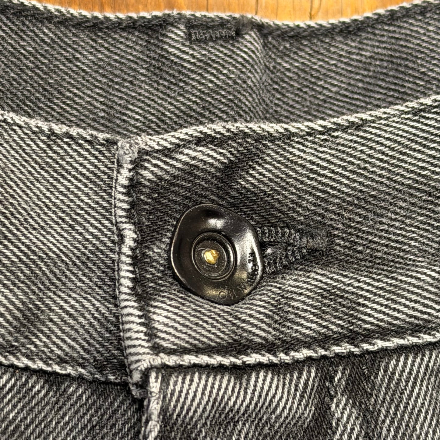 Off White Black Wash Denim Slim