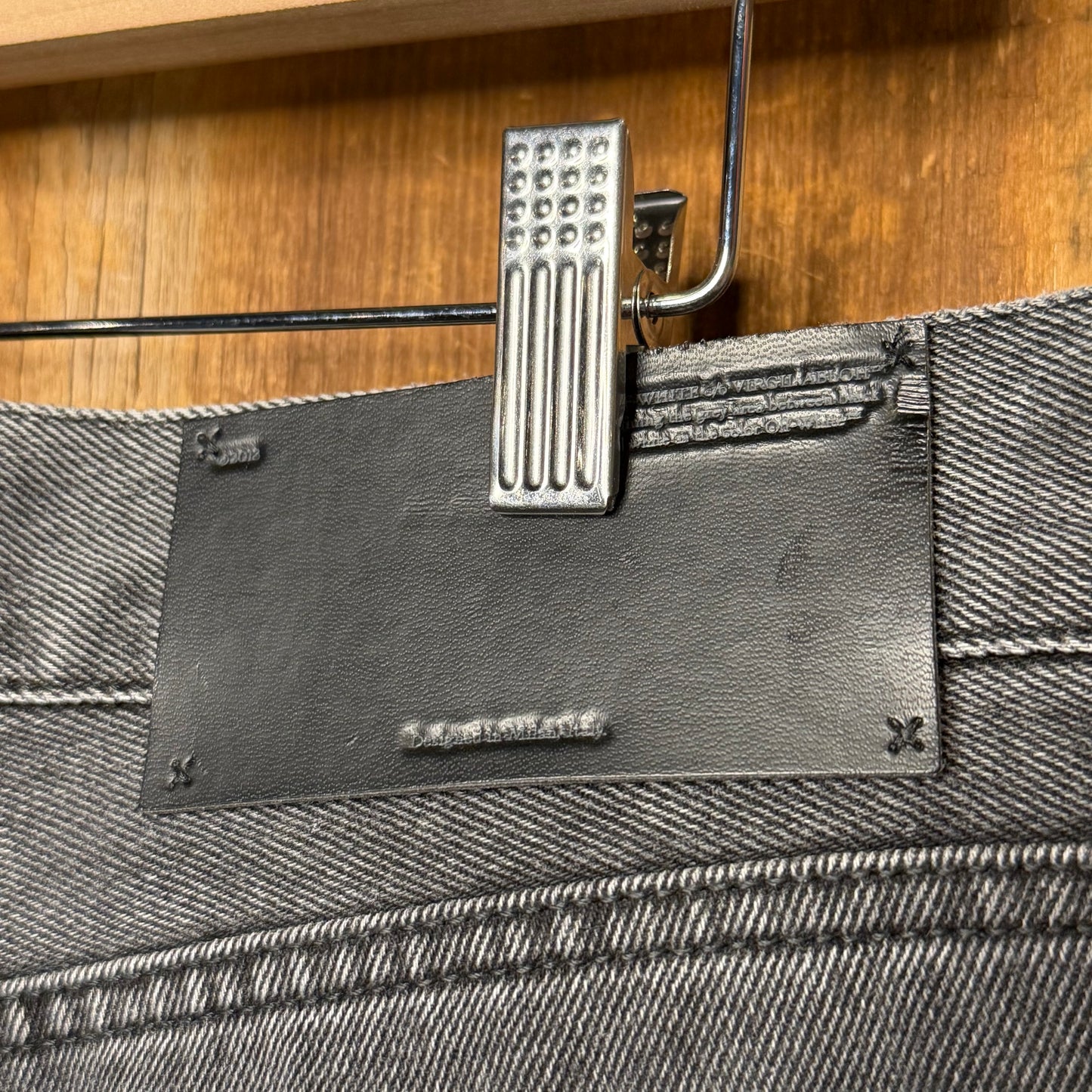 Off White Black Wash Denim Slim