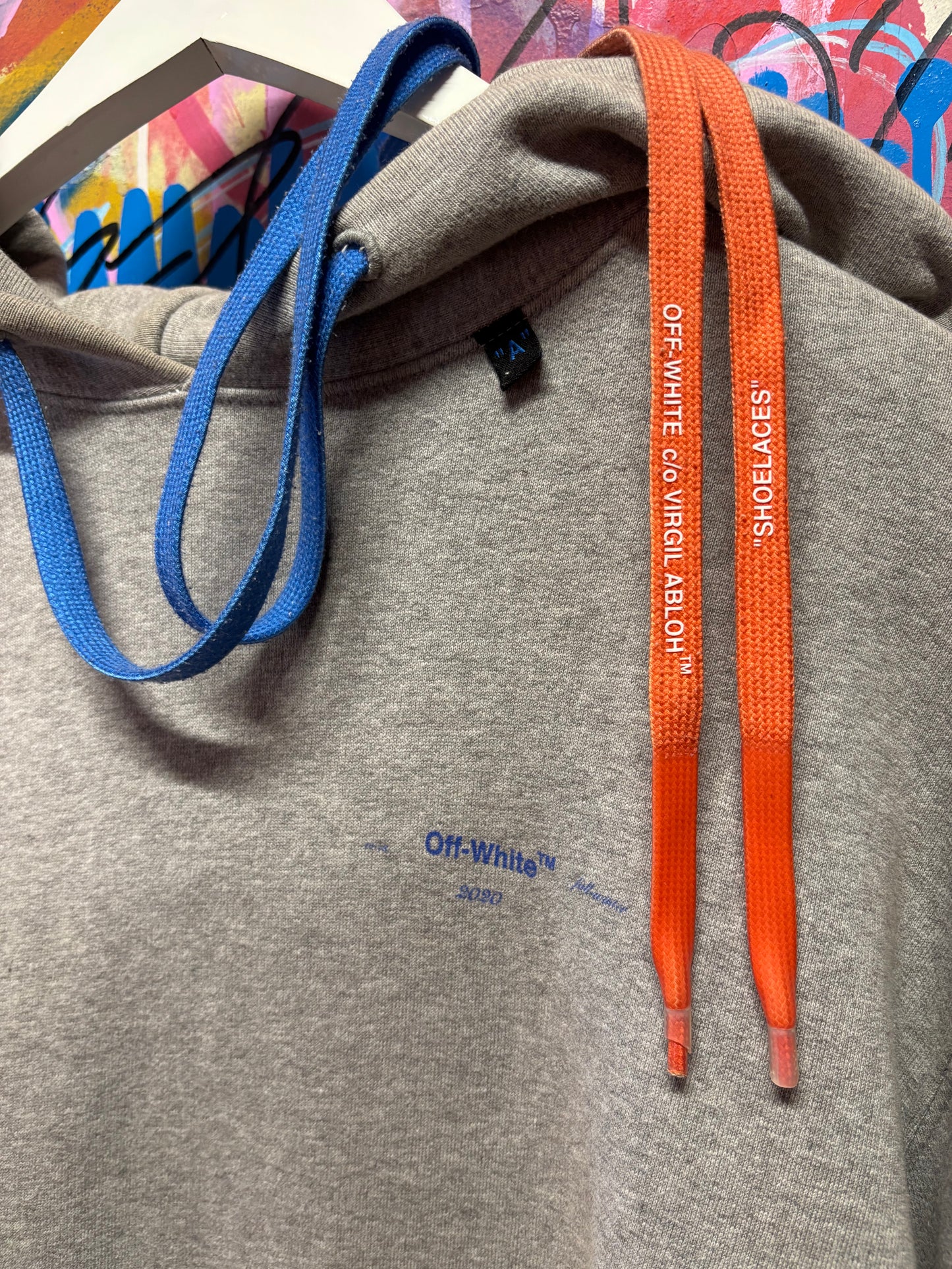 Off White Hoodie Tie Dye Drawstring M