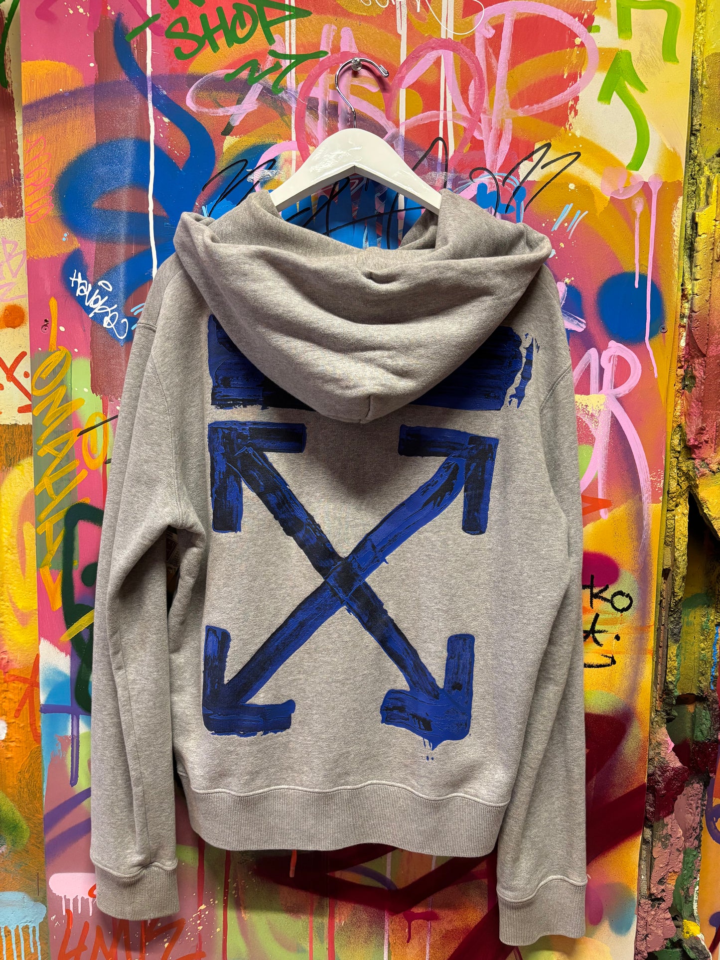 Off White Hoodie Tie Dye Drawstring M