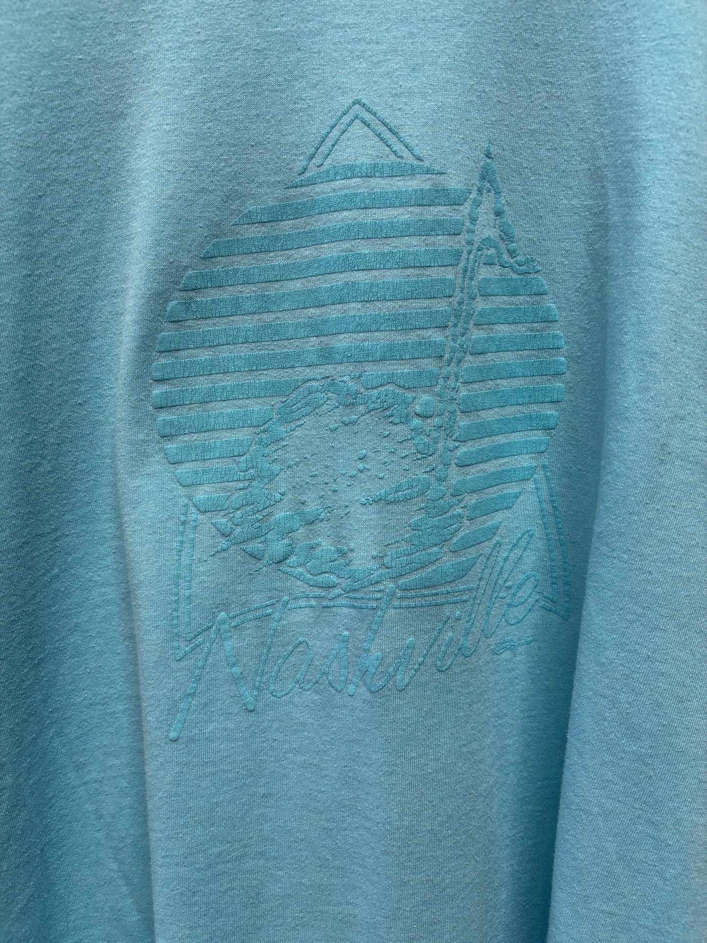 vtg Nashville Blue Tee XL