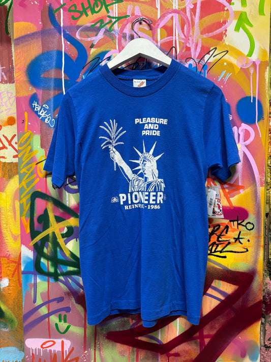 vtg Pioneer Statue of Liberty Tee XL