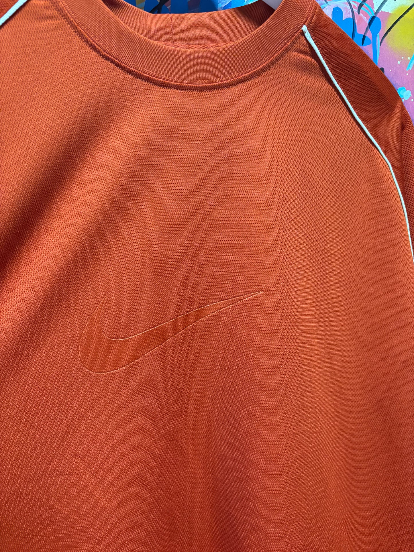 y2k Nike Red Jersey Tee L