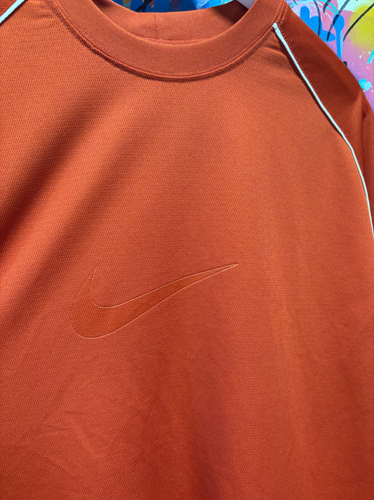 y2k Nike Red Jersey Tee L