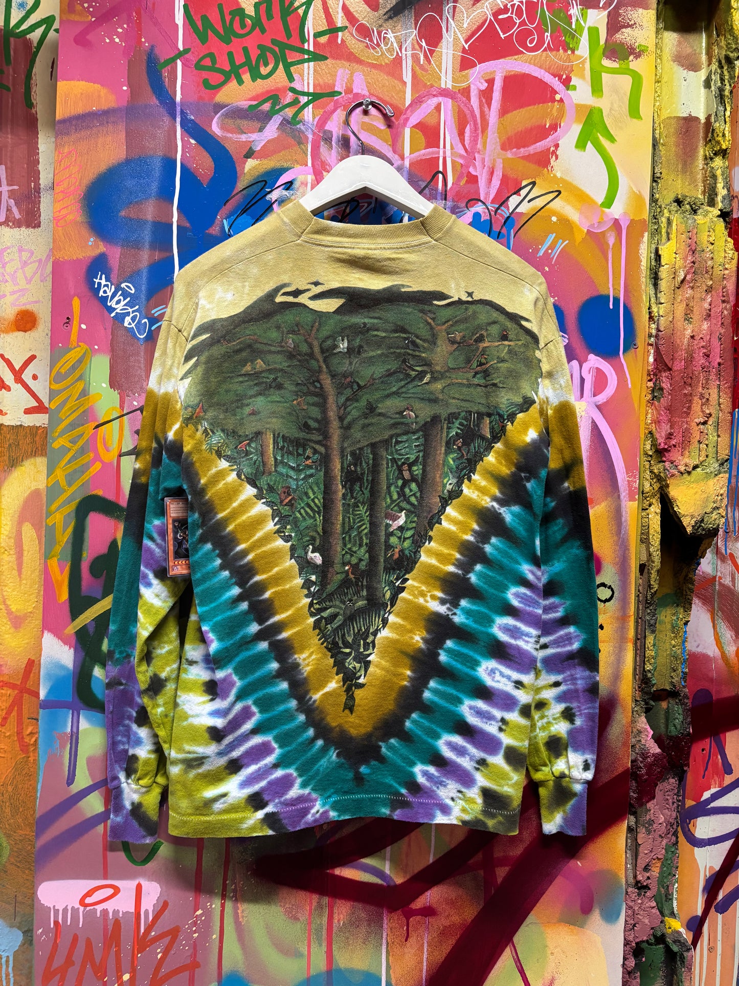 vtg 1990 Liquid Blue Elephant Tee L (fits M)