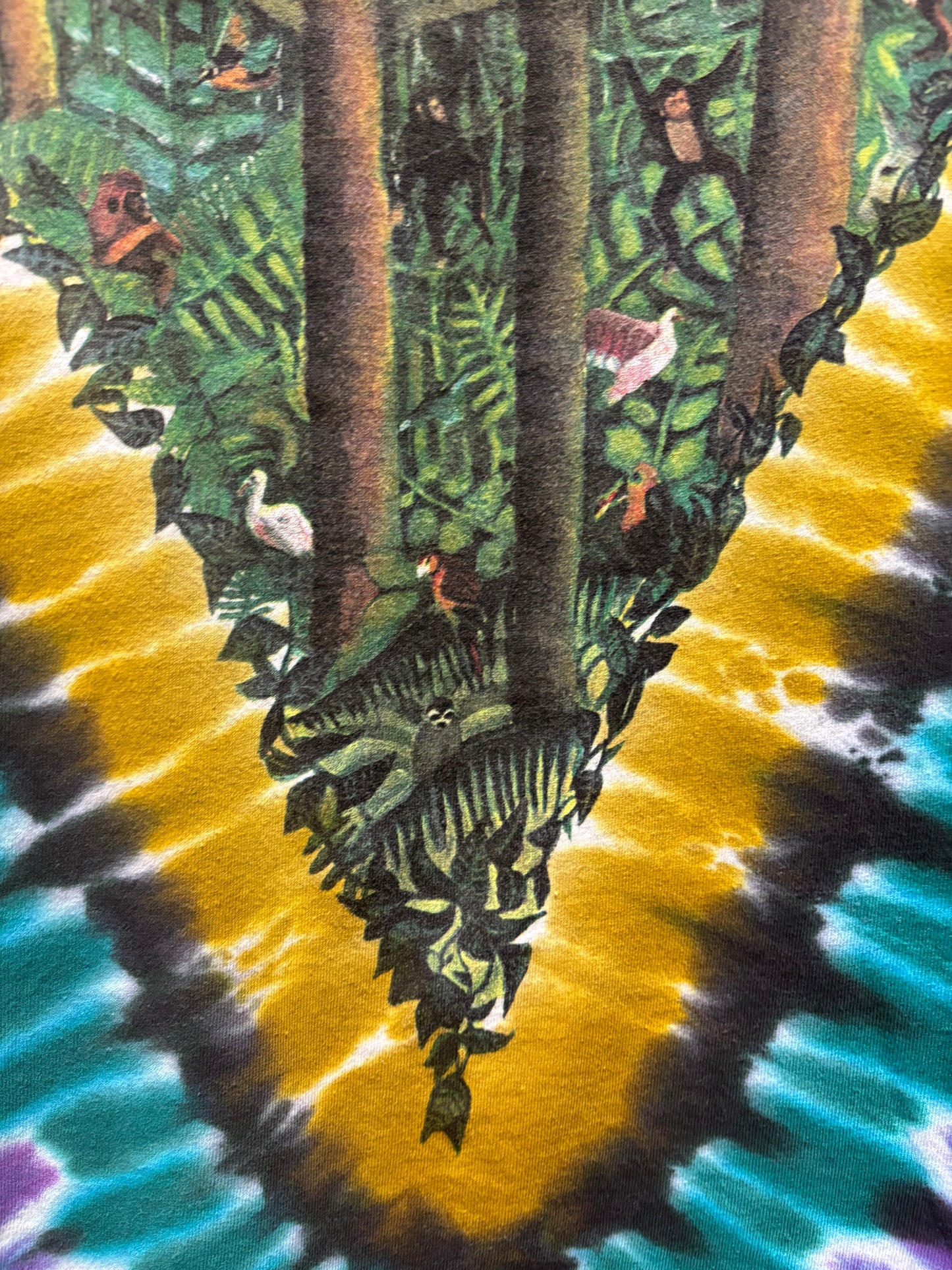 vtg 1990 Liquid Blue Elephant Tee L (fits M)