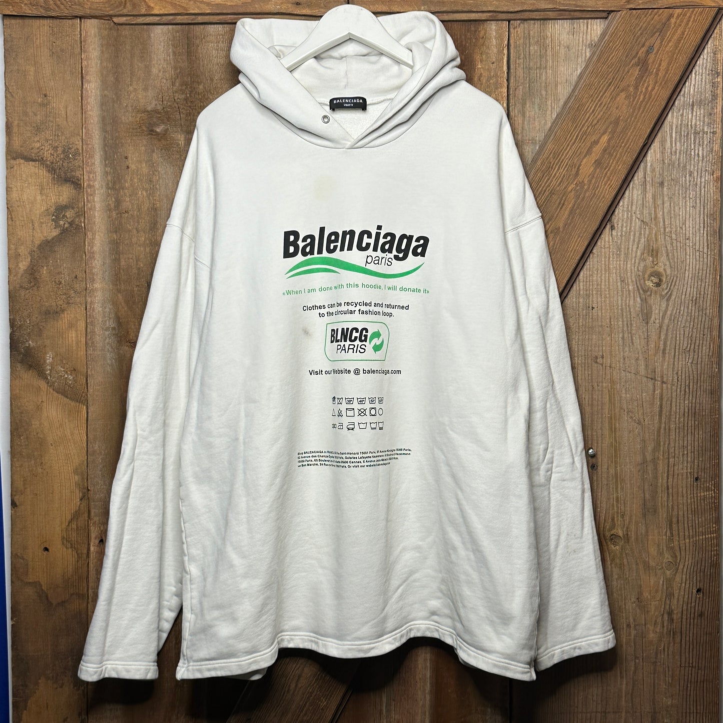 Balenciaga  Recycle Hoodie (overszied)