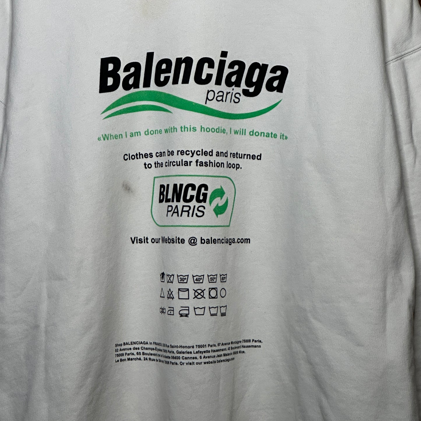 Balenciaga  Recycle Hoodie (overszied)