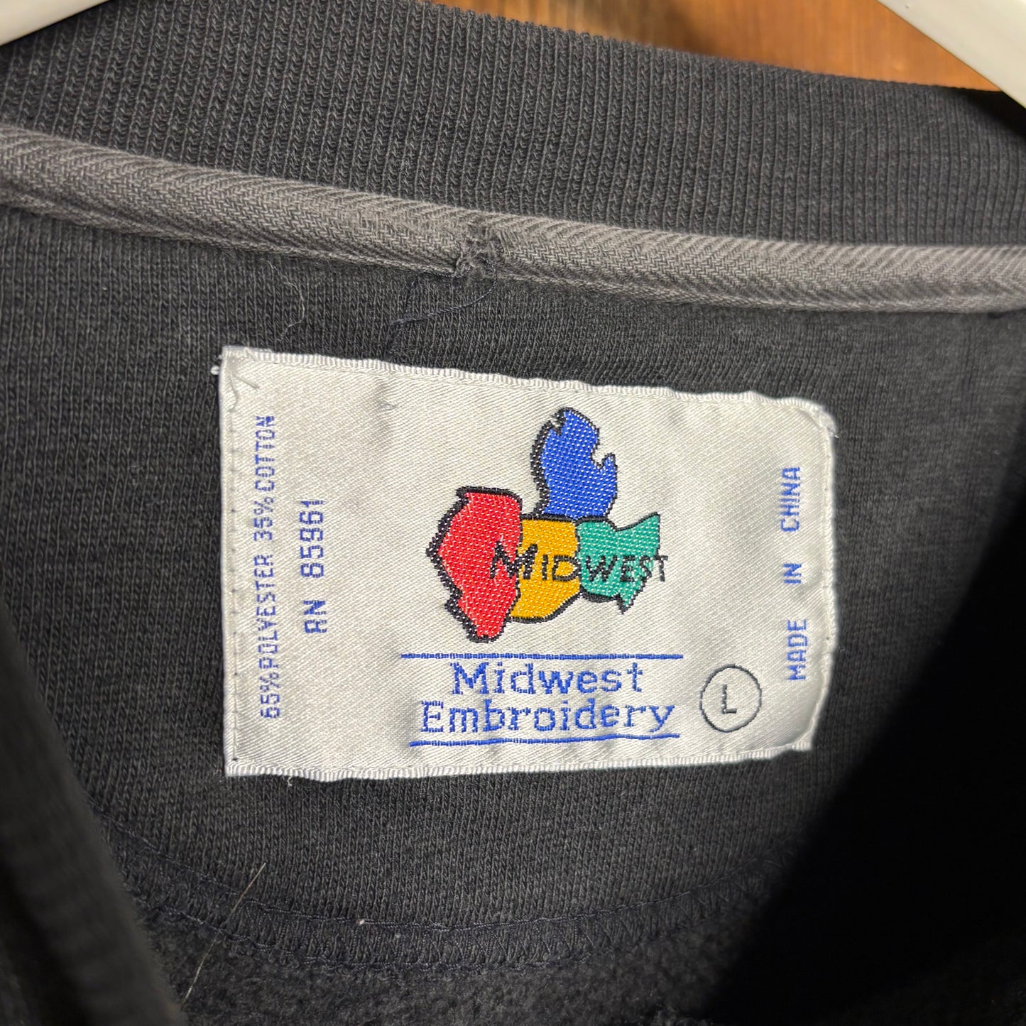 y2k Nebraska Embroidered Crewneck