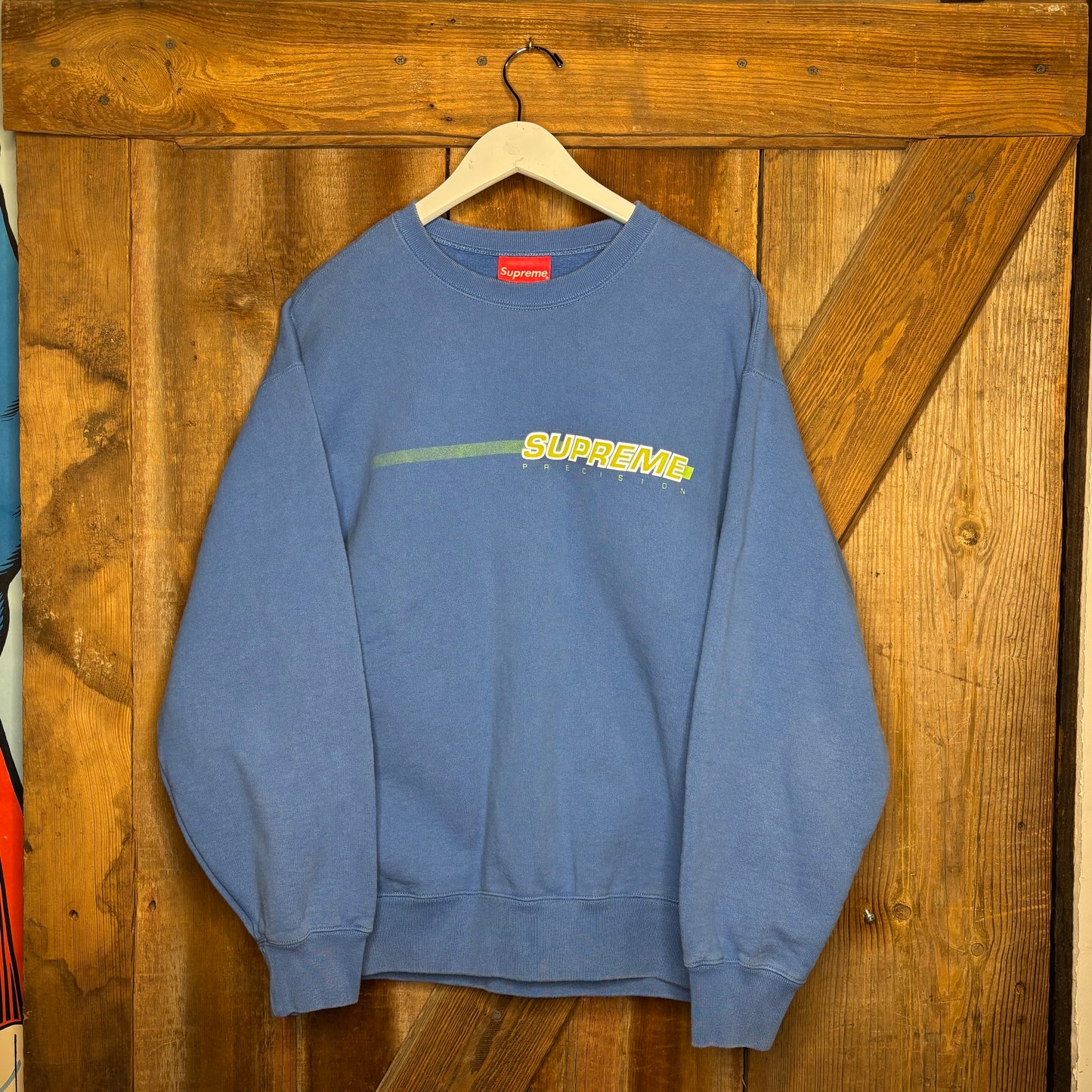 Supreme Velour 3M Crewneck Blue