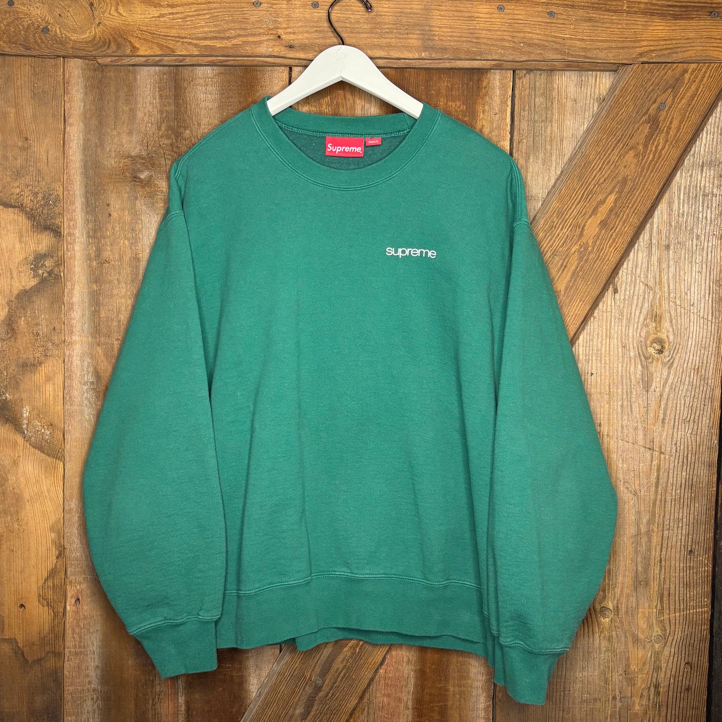 Supreme FLC Spellout Crewneck Green