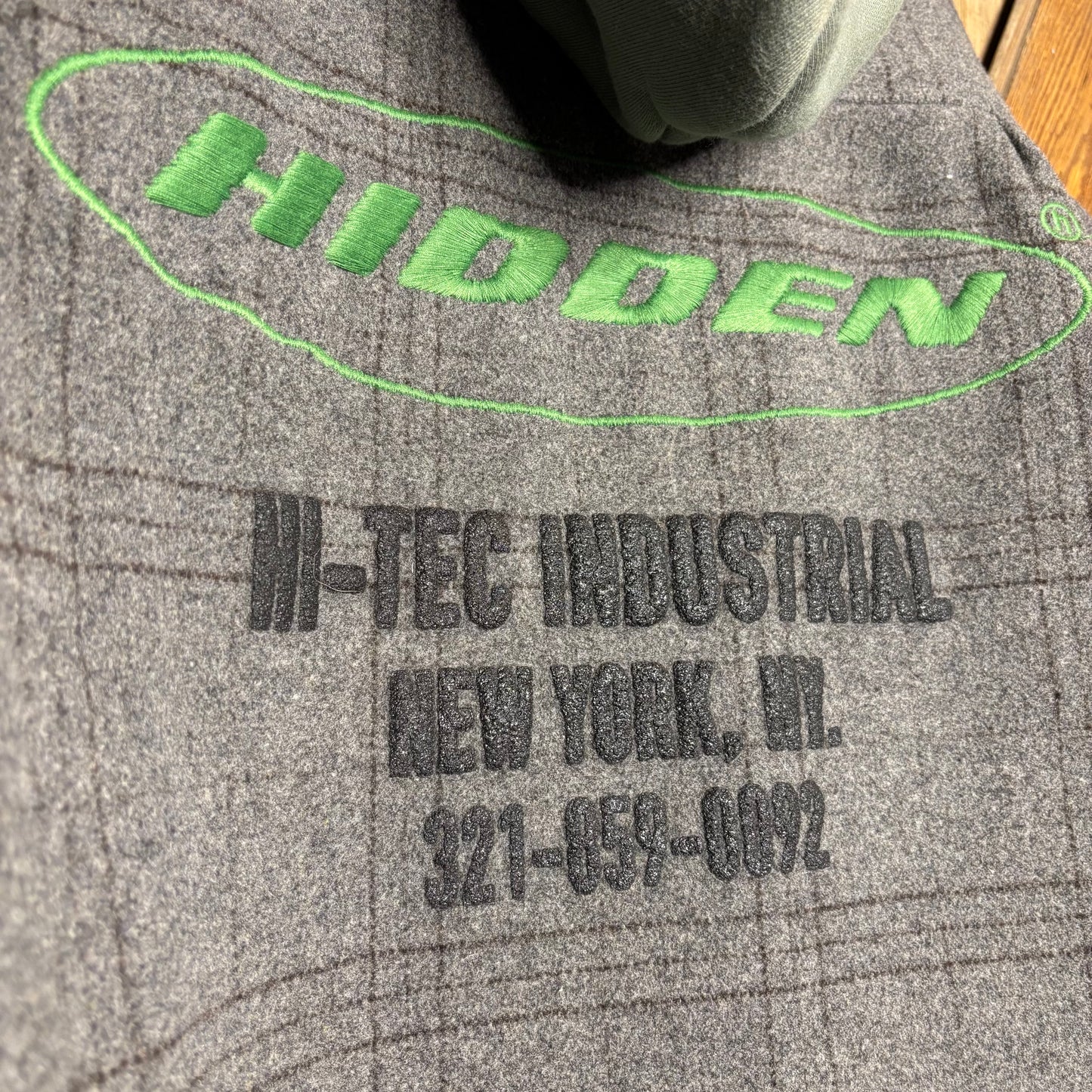 Hidden NY Hooded Button Up Fleece Flannel