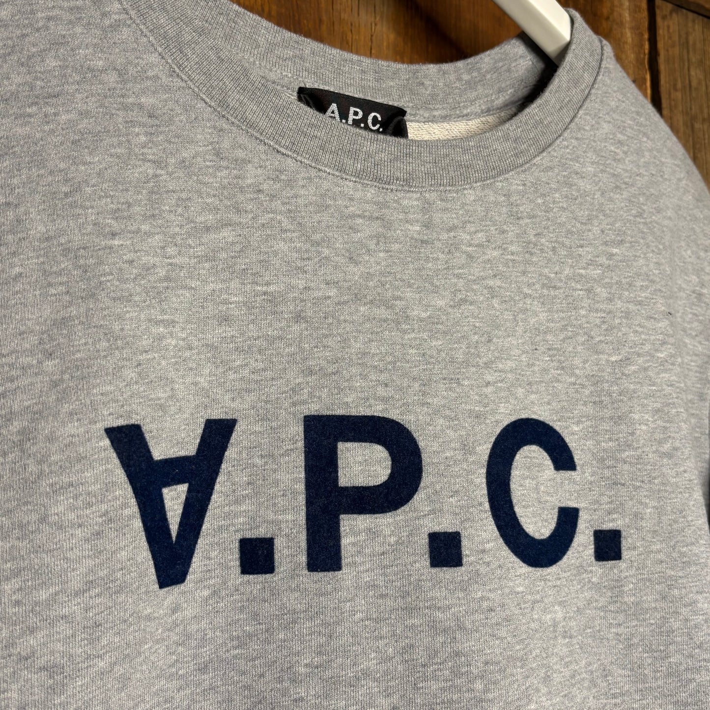 A.P.C. Velour Logo Crewneck