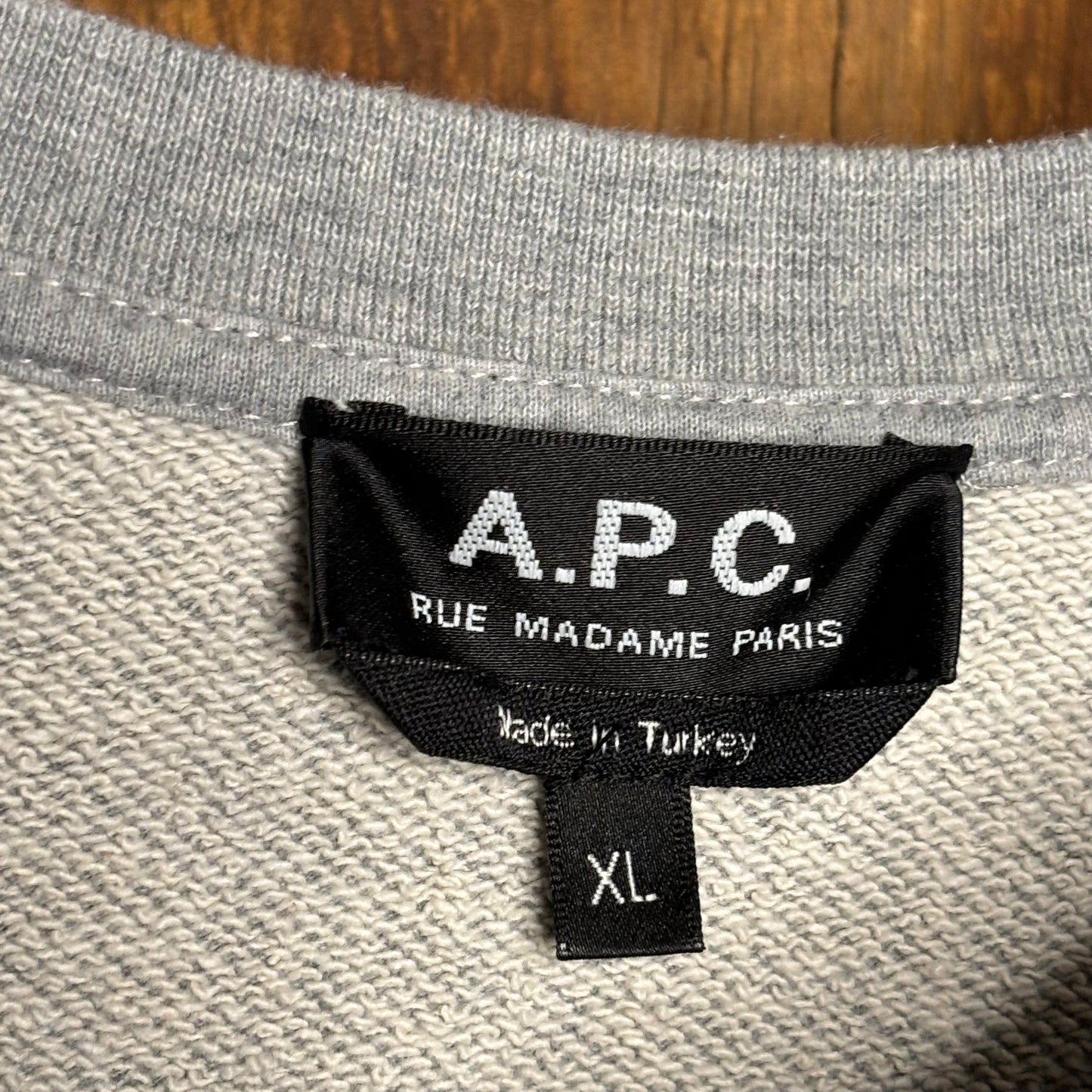 A.P.C. Velour Logo Crewneck