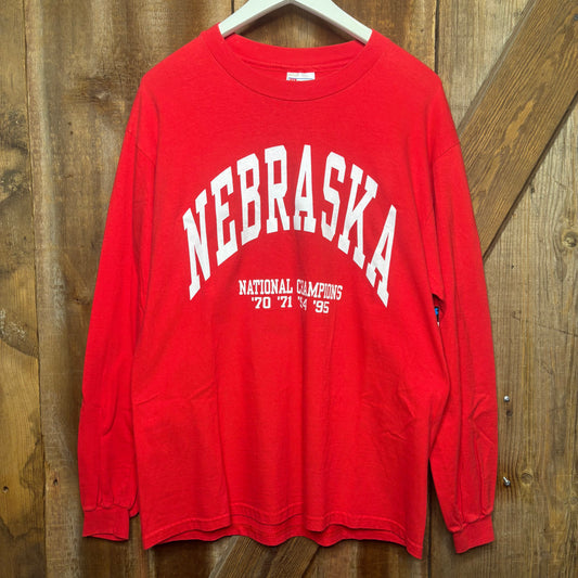 1995 Nebraska Arch Logo Tee 70-95