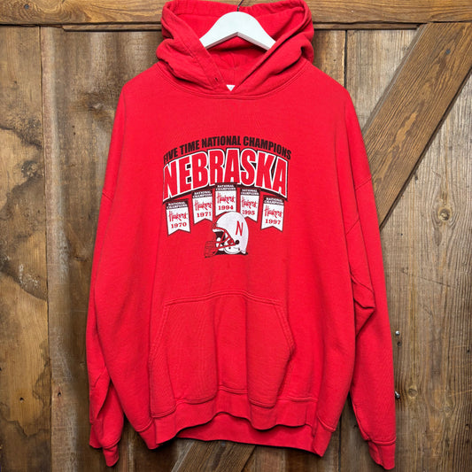 1997 Huskers 5 Time Camp Hoodie