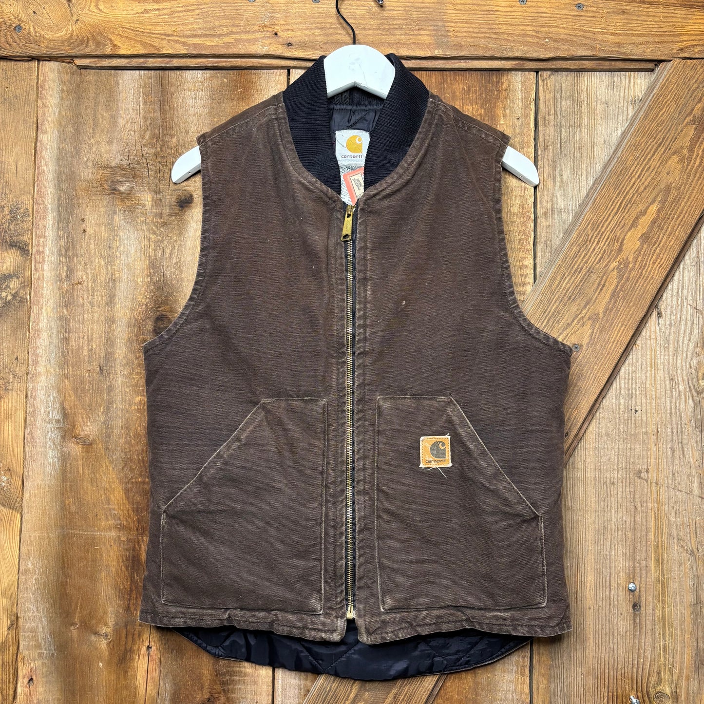 vtg Carhartt Faded Vest Used