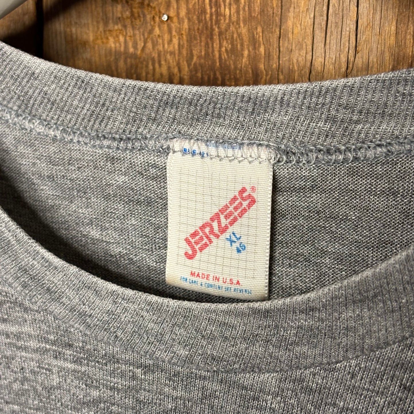 vtg Navy Heather Jerzees Tee XL