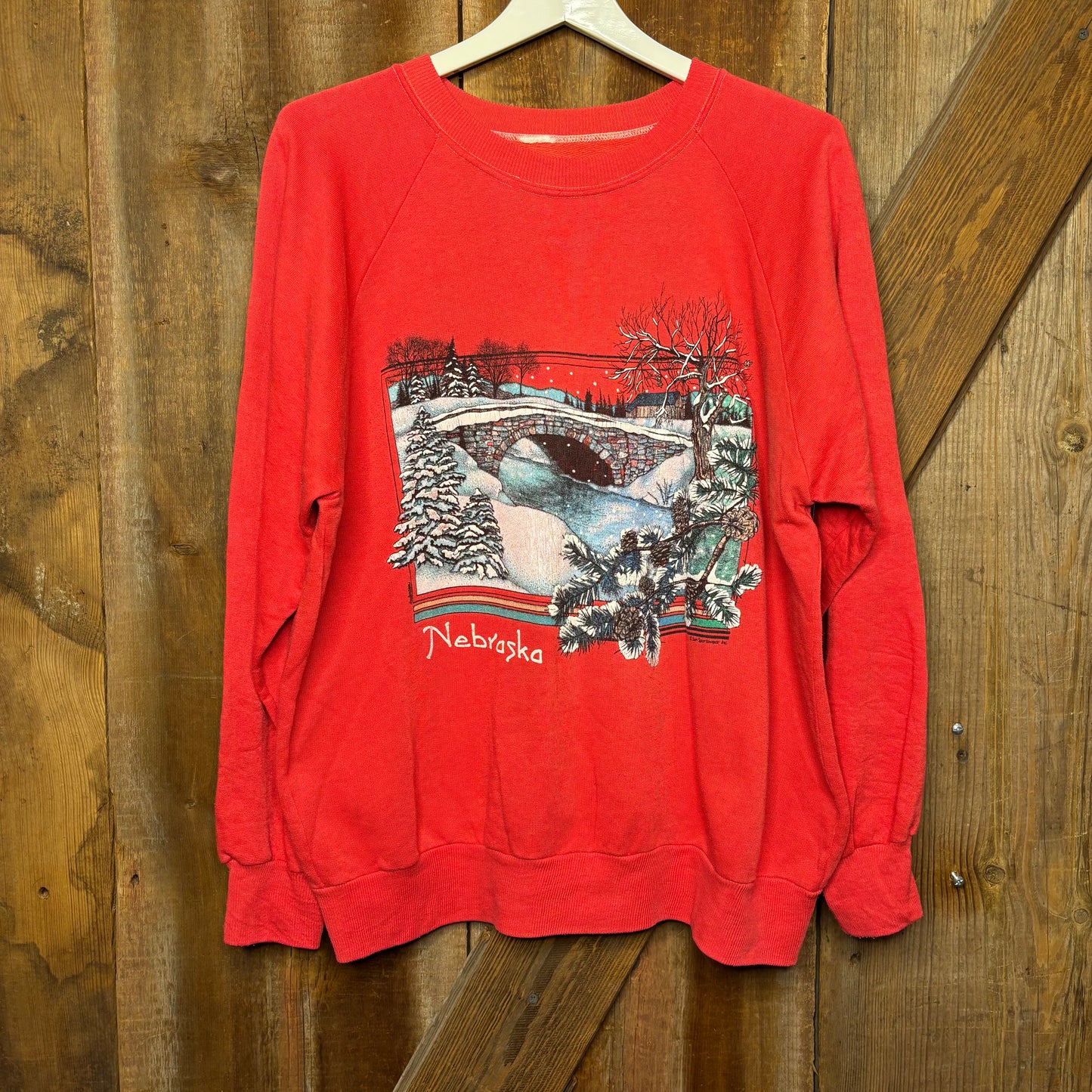 90s Nebraska Winter Crewneck