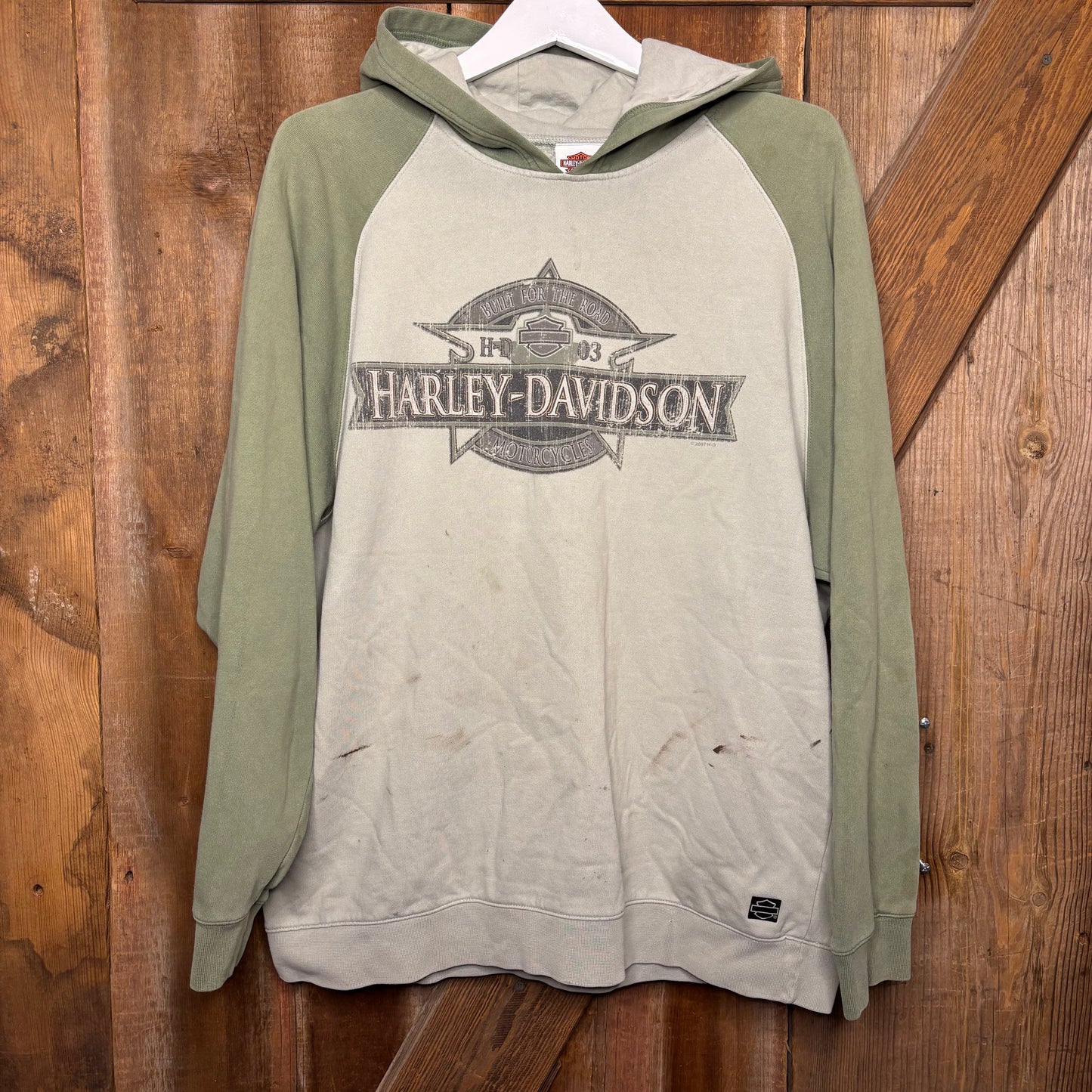 y2k Harley Davidson Two Tone Hoodie