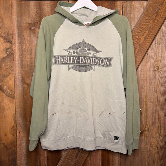 y2k Harley Davidson Two Tone Hoodie