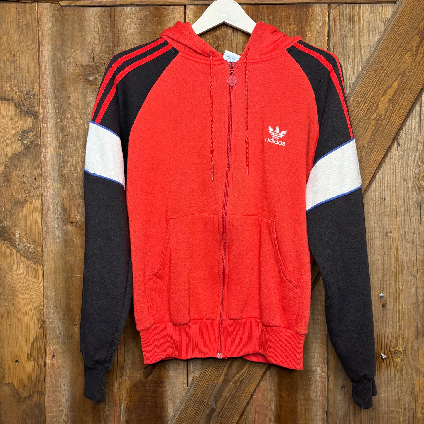 1980s Adidas Color Block Zip Up