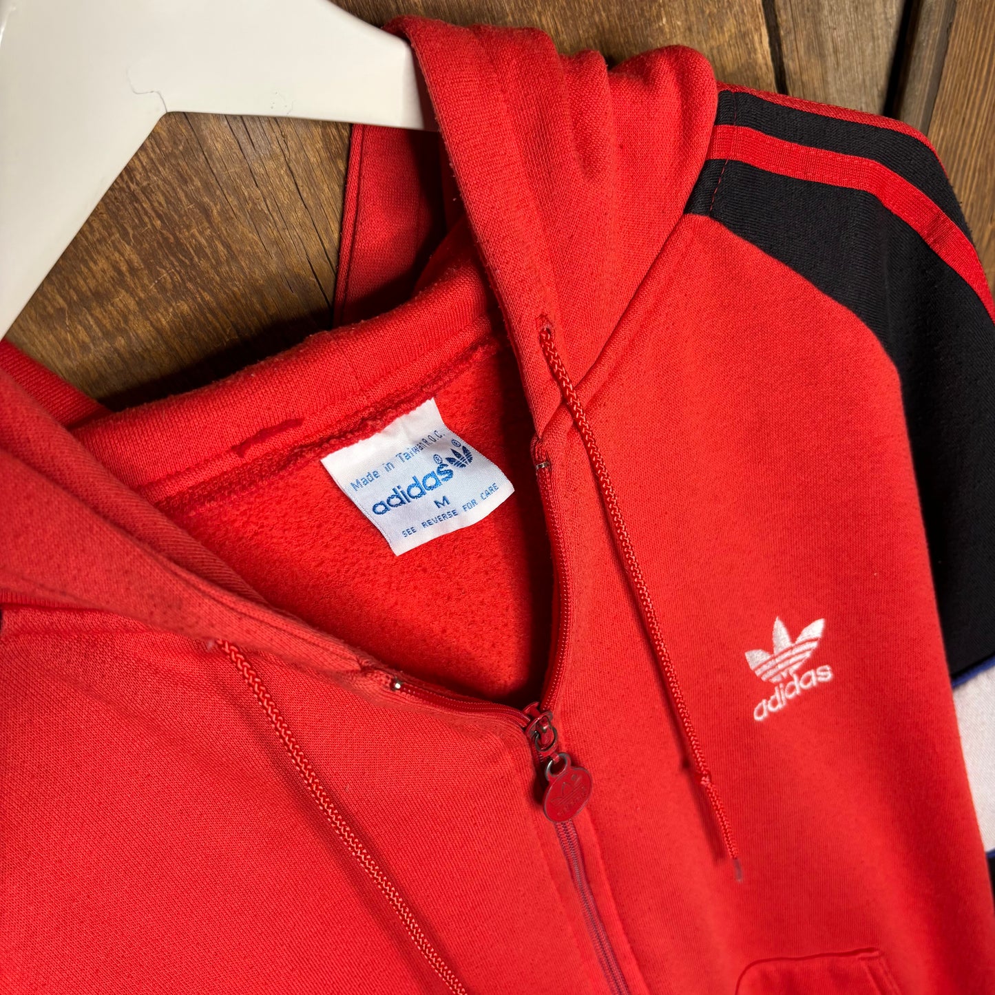 1980s Adidas Color Block Zip Up