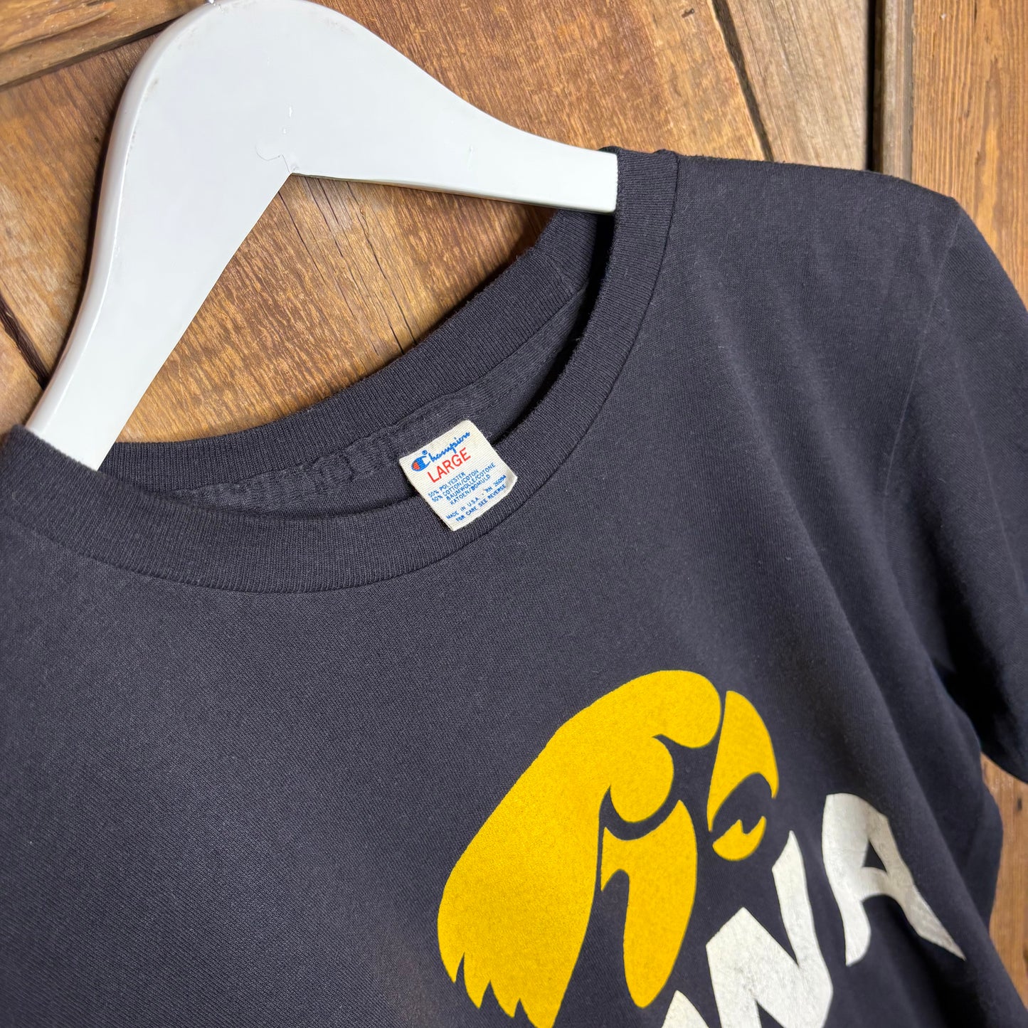 1990s Champion Iowa Hawkeyes Logo