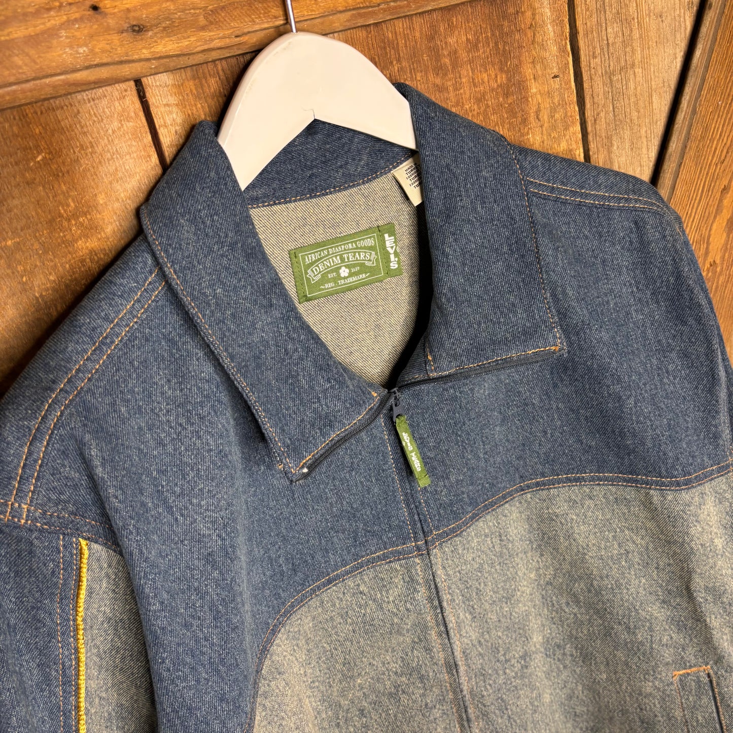 Denim Tears  Denim Big E Zip Up