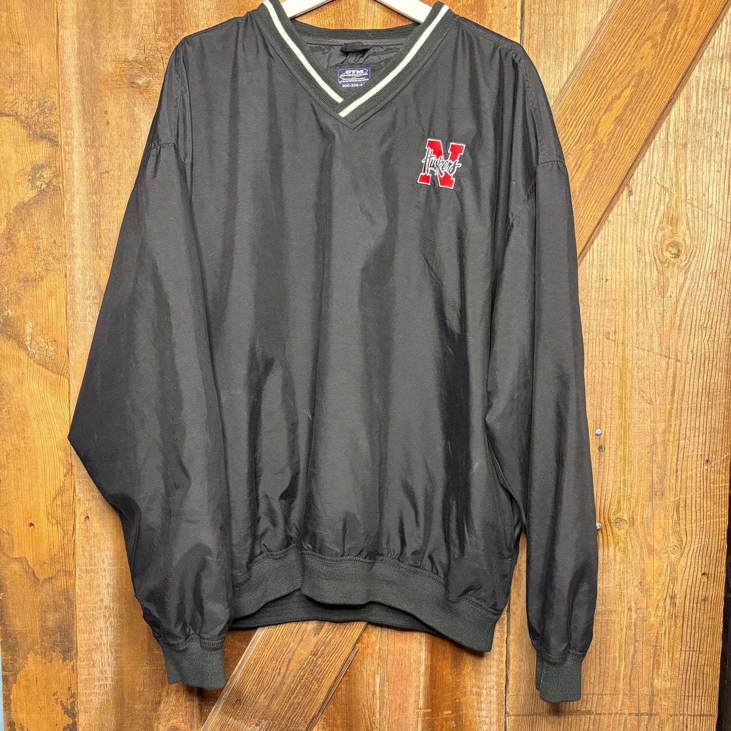 vtg Husker Windbreaker Black