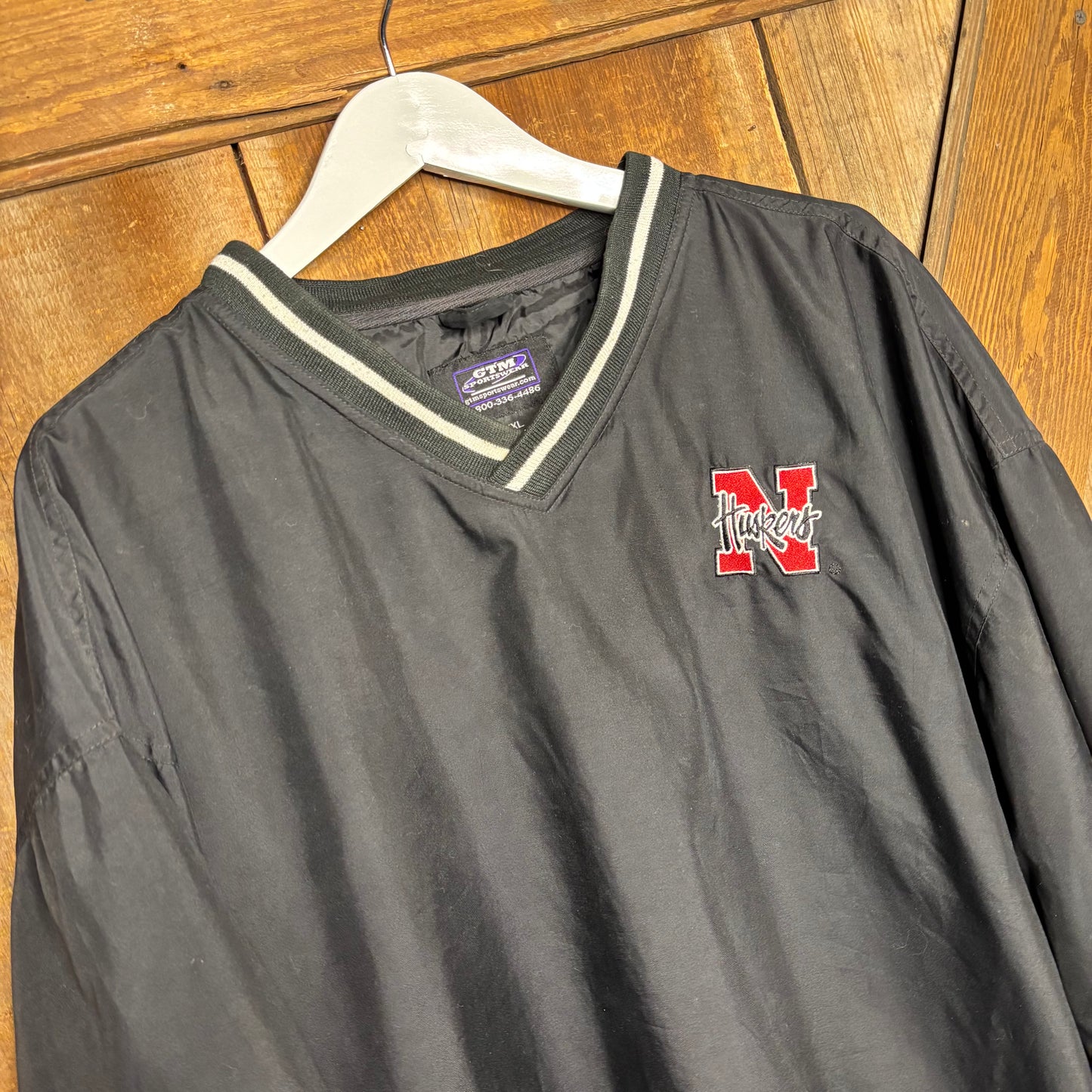 vtg Husker Windbreaker Black