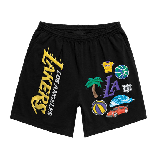 MARKET LAKERS SWEATSHORTS