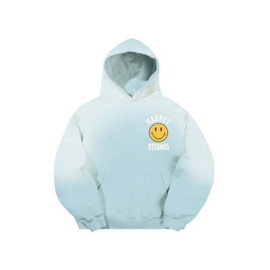 Market SMILEY UPSIDE DOWN LOCKUP BLUE HOODIE