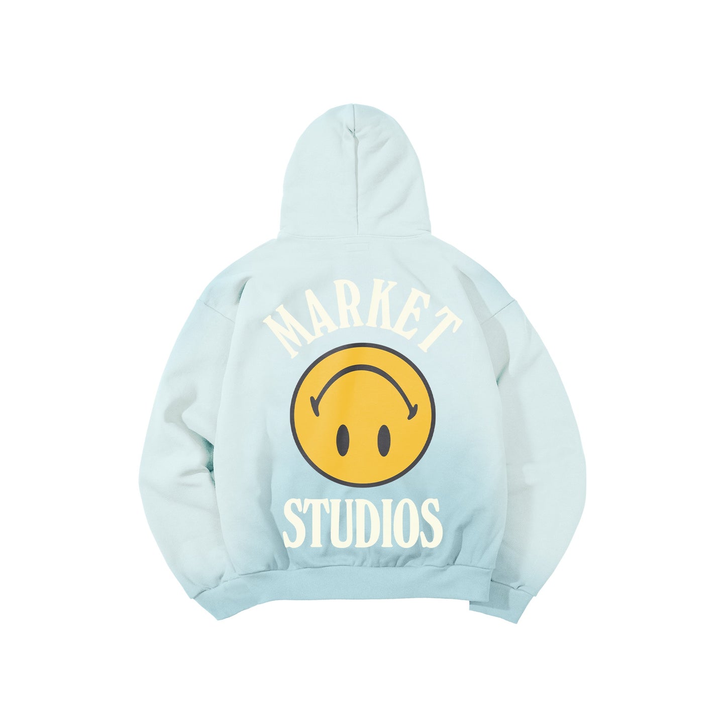 Market SMILEY UPSIDE DOWN LOCKUP BLUE HOODIE